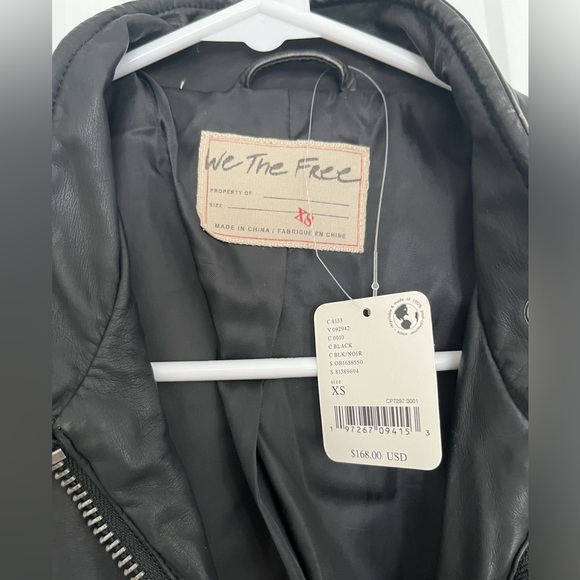 We the Free - Max Vegan Moto Jacket in Black, XS - Picture 4 of 11